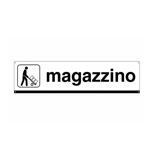 Cartello indicazione magazzino