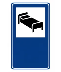 Cartello indicazione motel/albergo