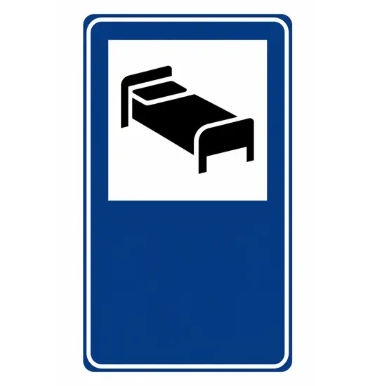 Cartello indicazione motel/albergo