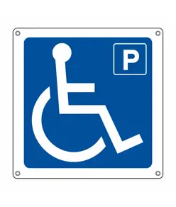 Cartello indicazione 'parcheggio disabili'