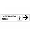 Cartello indicazione 'spedizione merci'