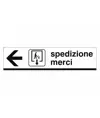 Cartello indicazione 'spedizione merci'