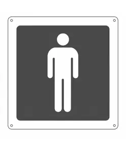 adesivi "WC UOMO"