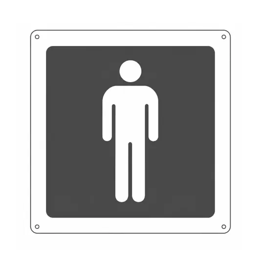 adesivi "WC UOMO"