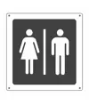 Cartello indicazione 'Toilette uomo/donna'