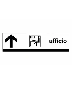 Cartello indicazione 'ufficio'