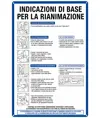 Cartello 'indicazioni di base per la rianimazione'