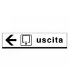 Cartello indicazioni 'uscita'