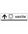 Cartello indicazioni 'uscita'
