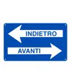 Cartello 'indietro avanti