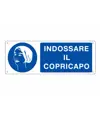 Cartello  indossare il copricapo