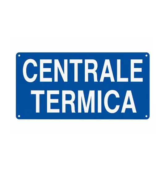 Cartello informativo  'Centrale termica'
