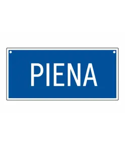 Cartello informativo con scritta 'piena'