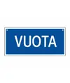 Cartello informativo con scritta 'vuota'