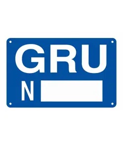 Cartello informativo  'gru n°__'