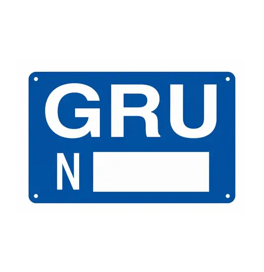 Cartello informativo  'gru n°__'