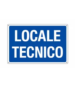Cartello informativo 'locale tecnico'