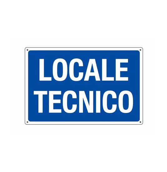 Cartello informativo 'locale tecnico'