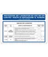 Cartello informativo 'protezione di lavoratori' con istruzioni