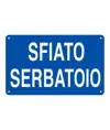 Cartello informativo 'sfiato serbatoio'