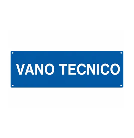 Cartello informativo 'vano tecnico'