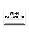 Cartello informativo 'WI-FI password'
