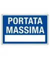 Cartello informazione 'portata massima'