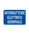 Cartello interruttore elettrico generale