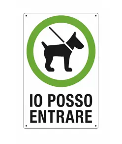 Cartello 'io posso entrare'