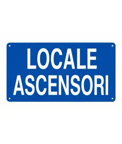 Cartello 'locale ascensori