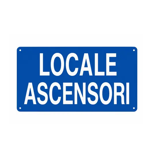 Cartello 'locale ascensori