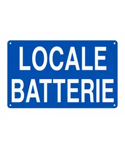 Adesivo 'locale batterie'