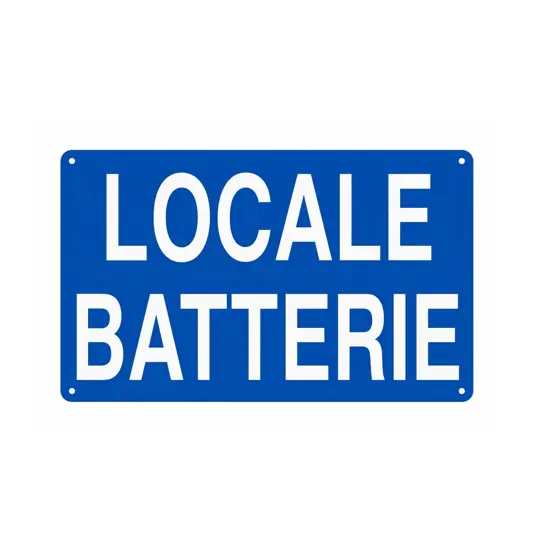Cartello 'locale batterie