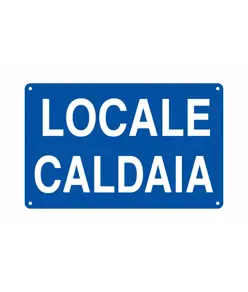 Cartello 'locale caldaia