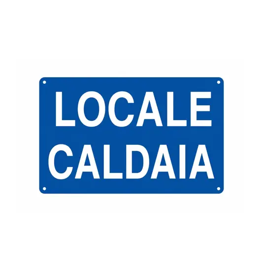 Cartello 'locale caldaia