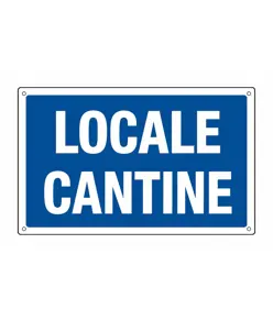 Cartello 'locale cantine'