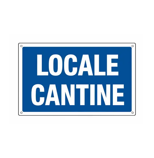 Cartello 'locale cantine'