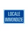 Cartello locale immondizia