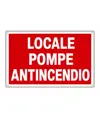 Cartello 'locale pompe antincendio'