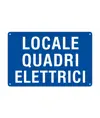 Cartello 'locale quadri elettrici'