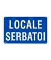Cartello 'locale serbatoi