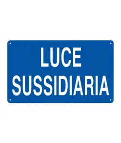 Cartello 'luce sussidiaria