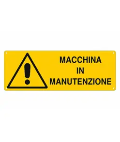 etichette adesive 'macchina in manutenzione'