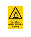 Cartello 'materiali a temperature elevate'