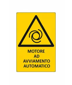 Cartello 'motore ad avviamento automatico'