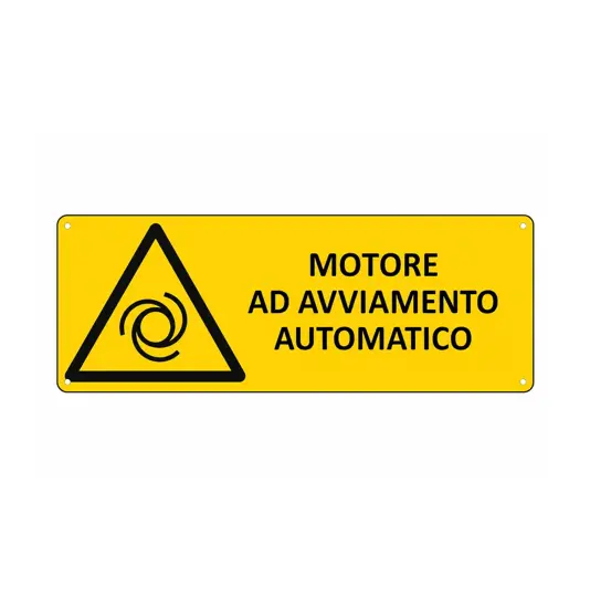 Cartello 'motore ad avviamento automatico'