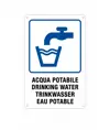 Cartello multilingue 'acqua potabile'