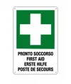 Cartello multilingue 'pronto soccorso'