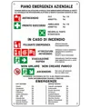 Cartello multisimbolo 'piano emergenza condomini'