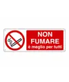 Cartello  non fumare è meglio per tutti